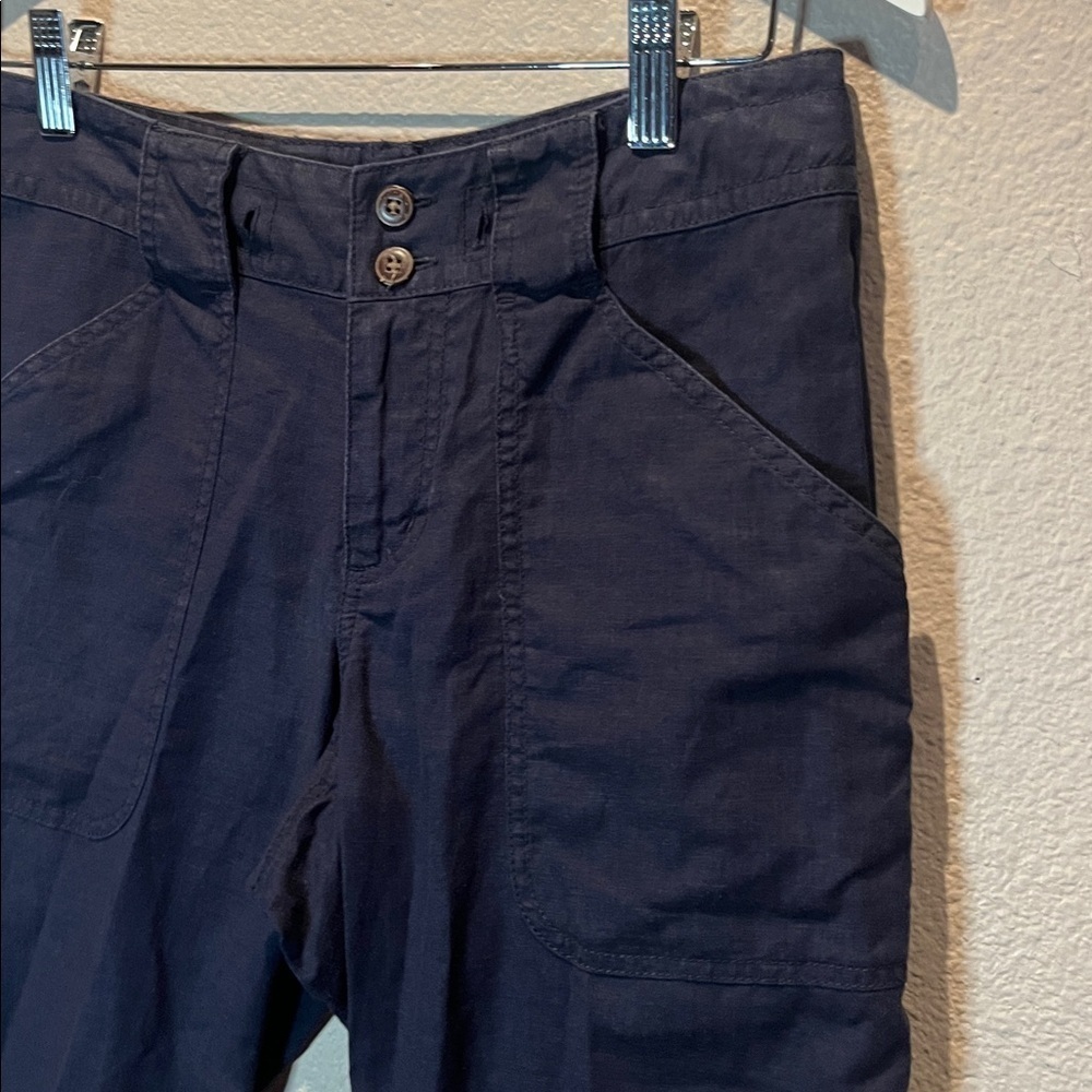 Patagonia Women’s Island Hemp Cropped Capri Pants Blue Size 4 - Picture 3 of 11